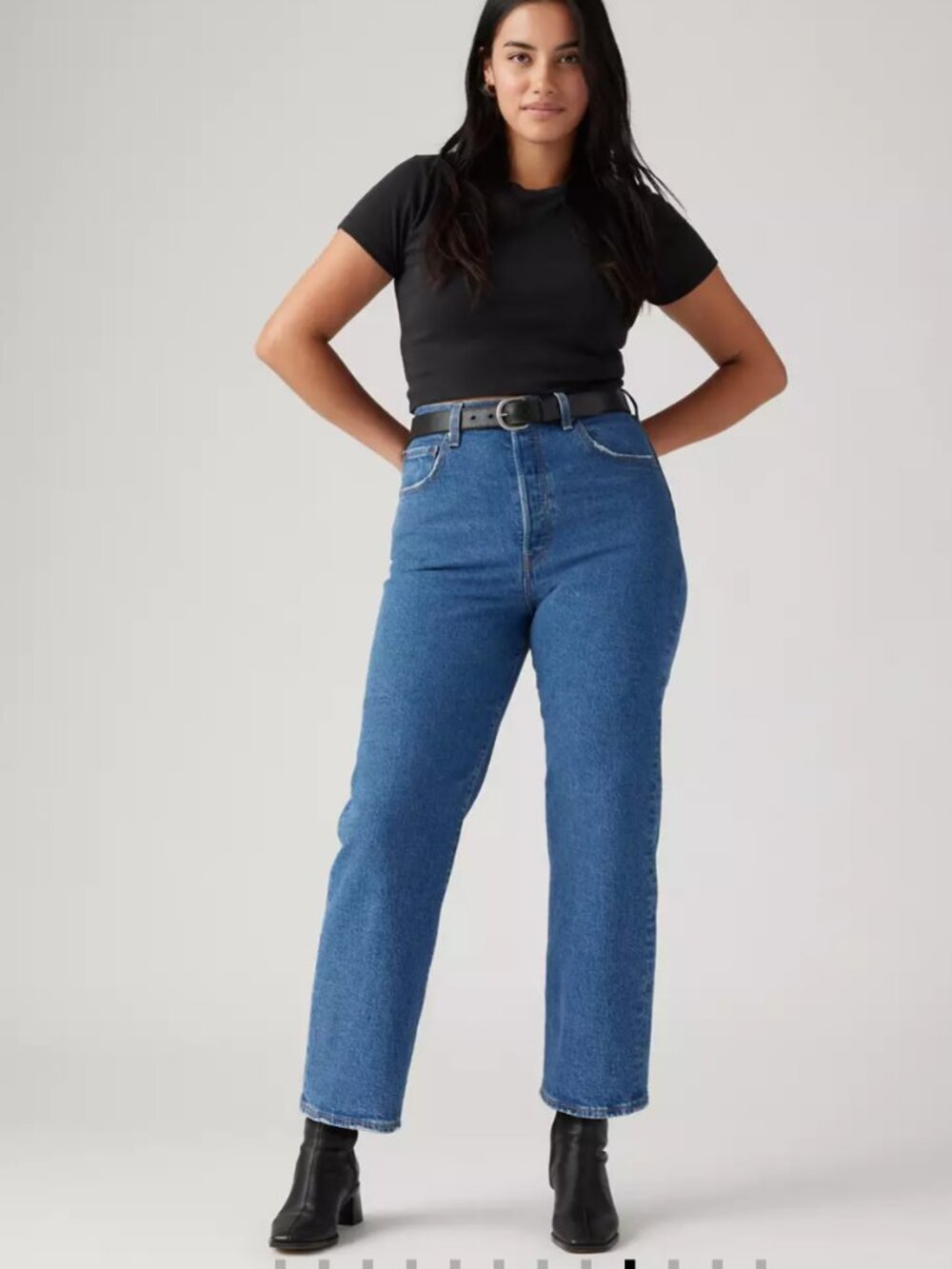 Levi's Premium Ribcage Straight High-Rise Jeans –Medium –W28- L27 MSRP $110